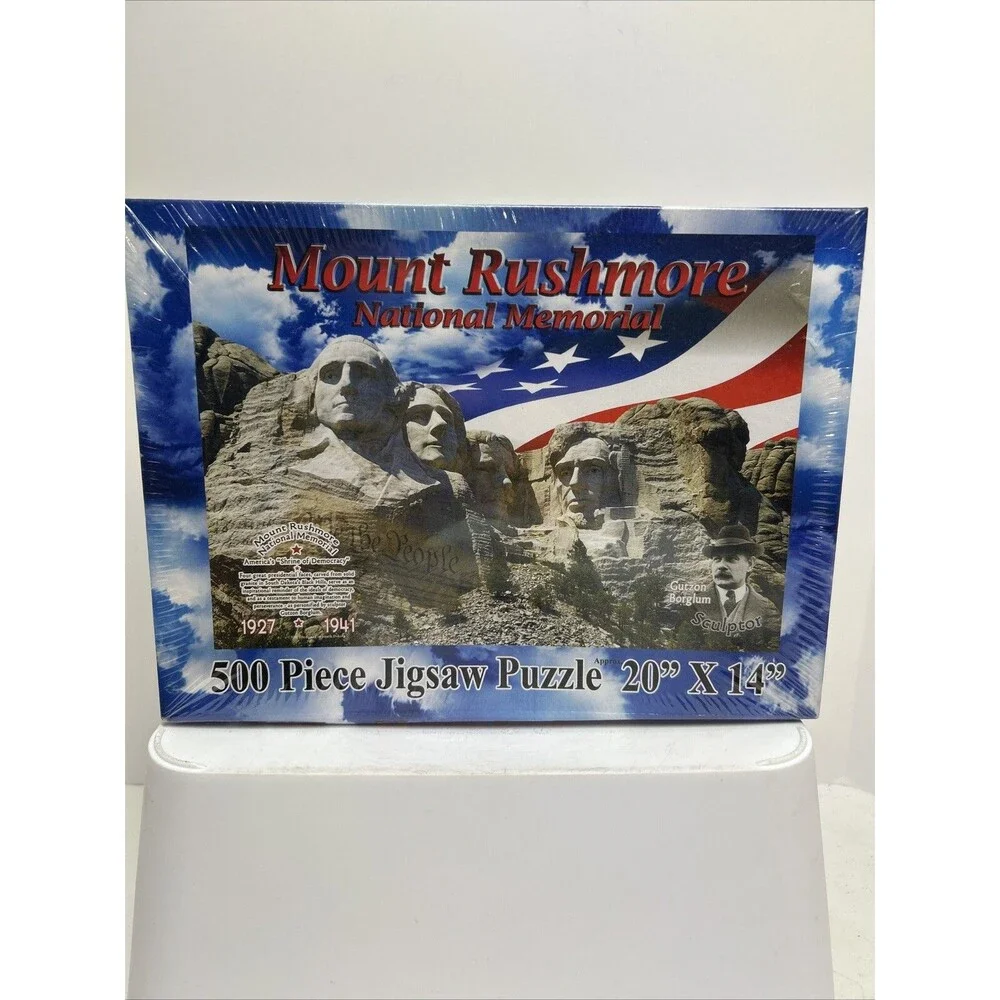 MOUNT RUSHMORE NATIONAL MEMORIAL JIGSAW PUZZLE‎ 500 PIECE SEALED
